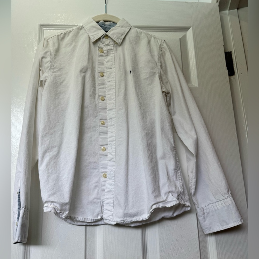 H&M Boys White Button Down Shirt